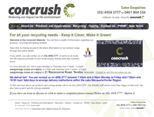 Tablet Screenshot of concrush.com.au